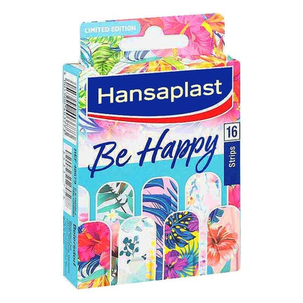 16 Hansaplast Finger Strips be Happy #2 Colorful Plasters