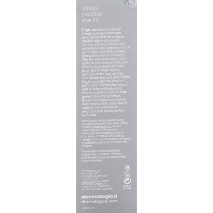 Dermalogica Stress Positive Eye Lift Eye Cream with Hyaluronic Acid 0.85 Fl Oz