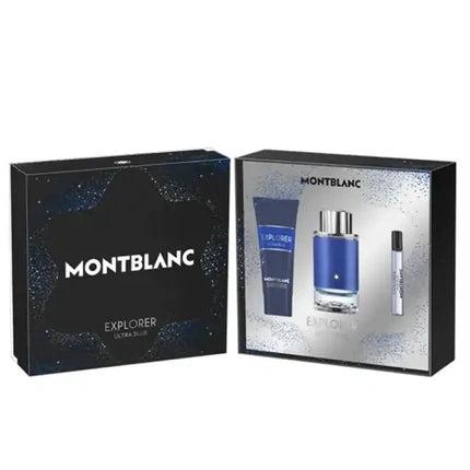 Montblanc Explorer Ultra Blue Eau De Parfum Spray 100ml Set 3 Pieces By Montblanc