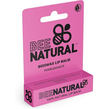 Bee Natural 100% Natural Moisturizing Lip Balm Pomegranate Flavor 4.2g