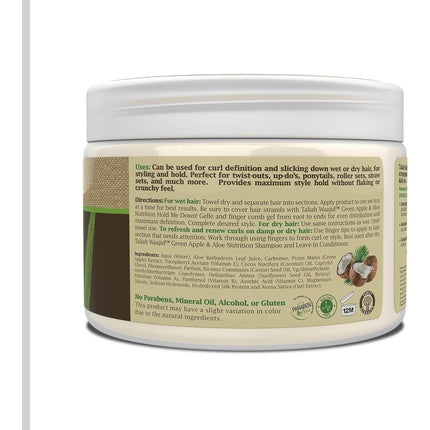 Taliah Waajid Green Apple & Aloe Coconut Hold Me Down Gel 12 Oz