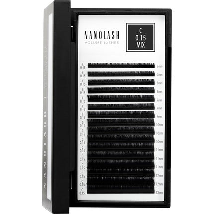 Nanolash Volume Lashes False Lashes for Professional Eyelash Extensions Volume Eyelash Extensions 0.15 C MIX 6-13mm