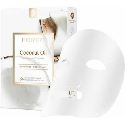 Foreo Nourishing Sheet Mask For Dehydrated Skin Coconut Oil 3 X 20 G