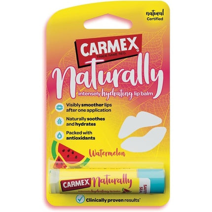 Carmex Naturally Watermelon Lip Balm Stick 4.25g