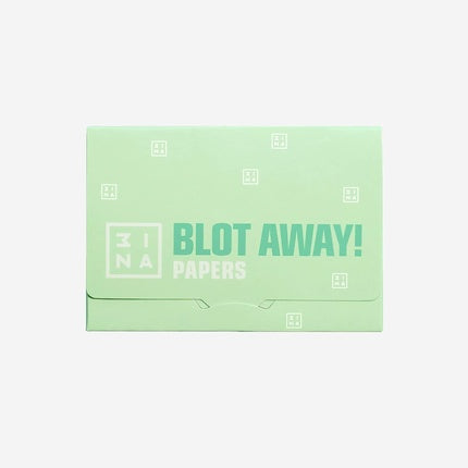 3INA MAKEUP Vegan The Blot Away! Papers Mattifying Blotting Papers 50 Sheets White Travel Size