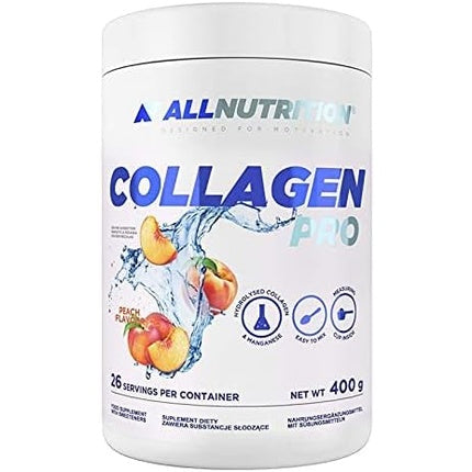 ALLNUTRITION Collagen Pro Turmeric MSM Chondroitin Hyaluronic Acid Ginger Extract Curcumin Dietary Supplement 400g Peach