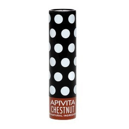 Apivita Tinted Lip Balm Moisturizer with Chocolate Color