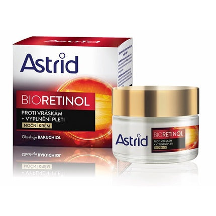 Astrid Bioretinol Night Cream Antiwrinkle Night Cream To Fill The Skin 50 Ml